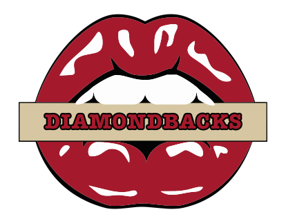 Trizona Diamondbacks Lips Logo vinyl decal